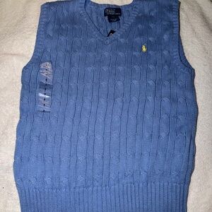 Polo by Ralph Lauren Blue Cable Knit Vest